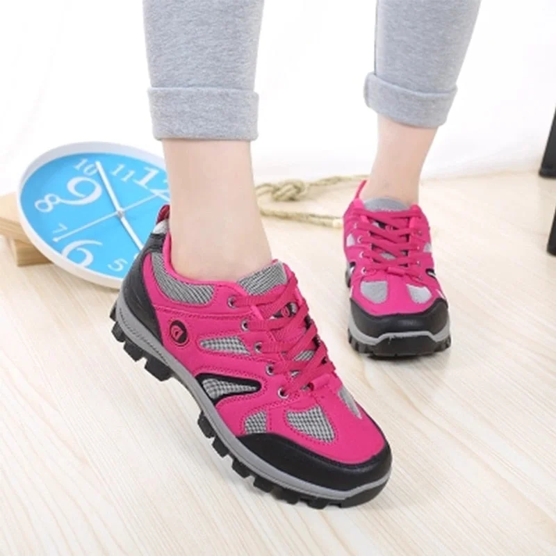 Hiking Shoes Outdoor Casual Shoes Travel Shoes Non-slip Breathable Waterproof Sneakers Trekking Women Zapatillas Mujer Deportiva