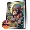 Diamond Painting-DIY Full Round Drill Monkey