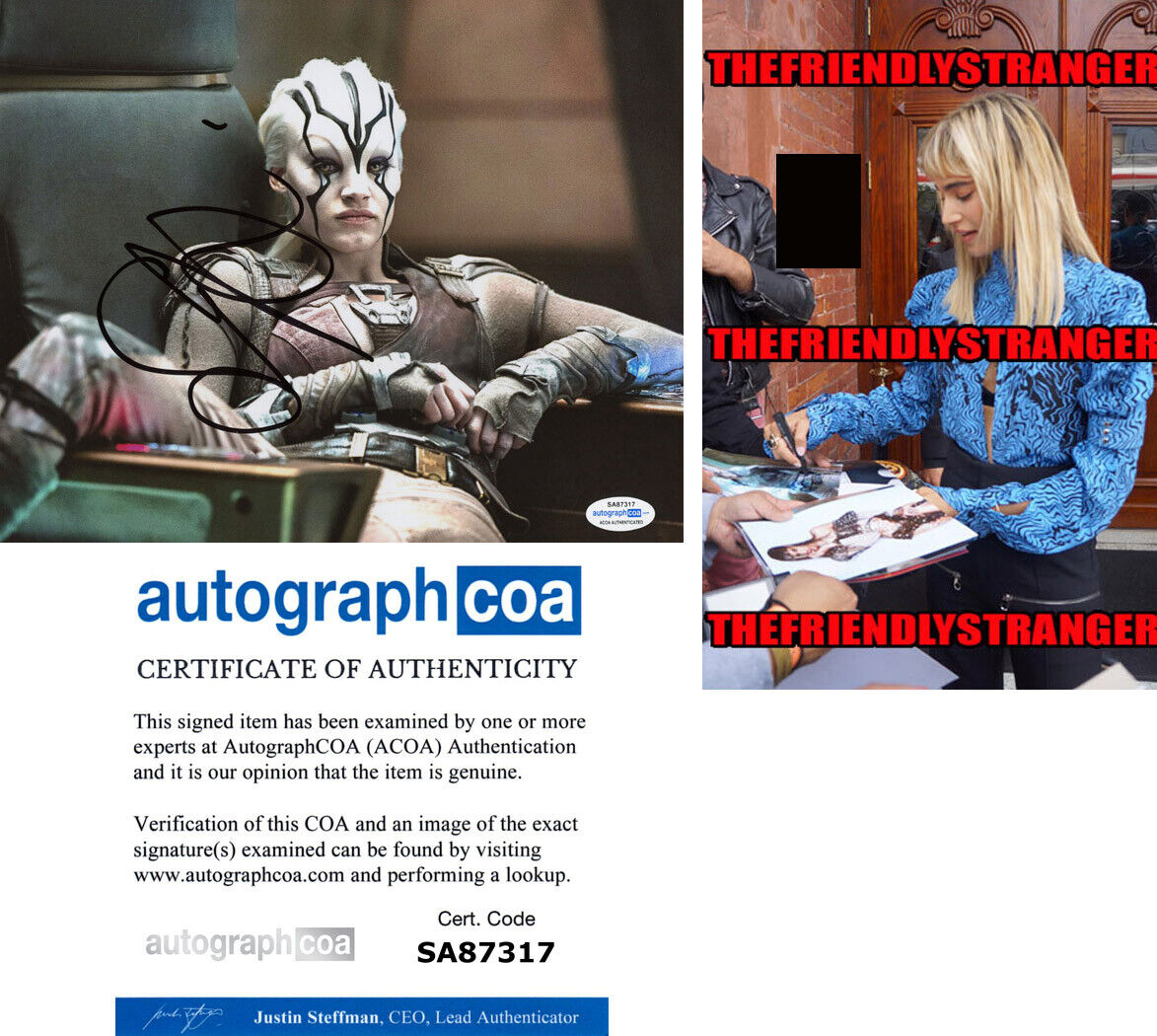 SOFIA BOUTELLA signed Autographed STAR TREK BEYOND