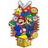 Super Mario-11CT Stamped Cross Stitch 40*60cm(Big Size)