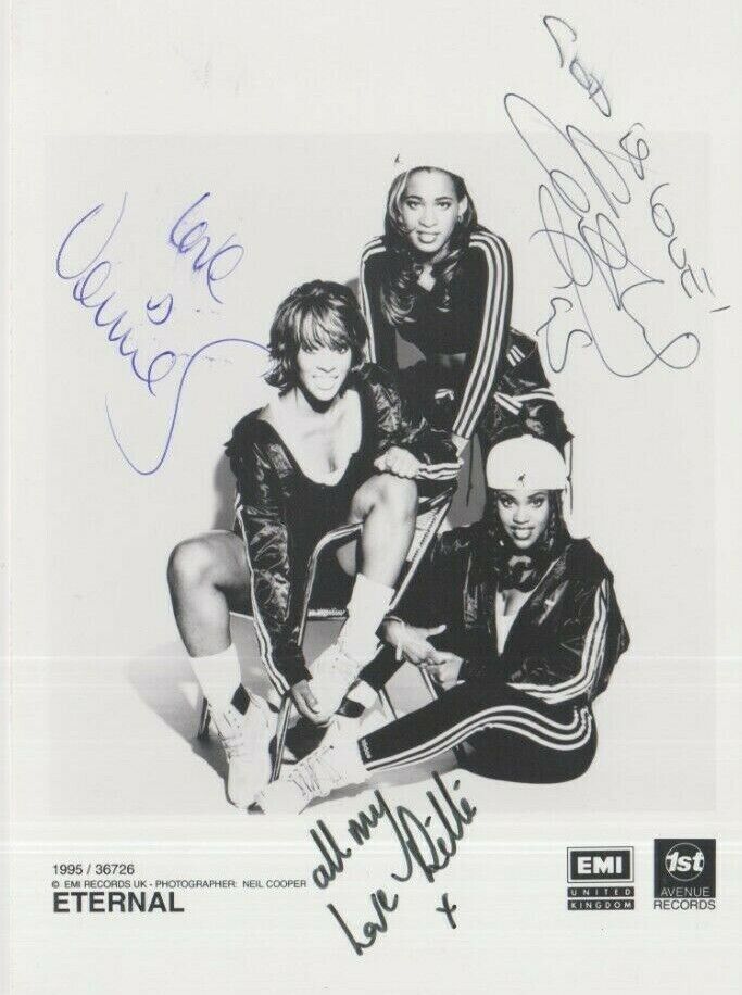 Eternal **HAND SIGNED** 7x5 promo Photo Poster painting ~ AUTOGRAPHED