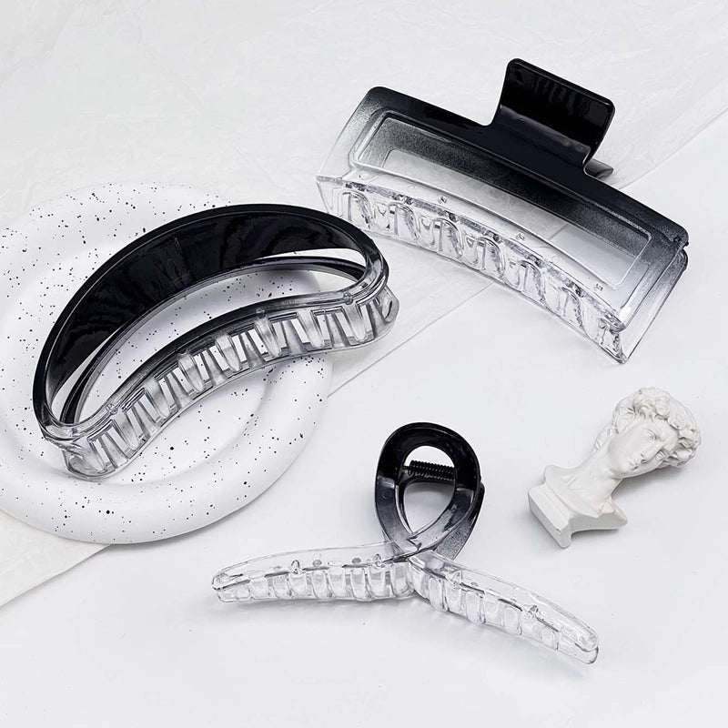 Women's Basic Minimalist Geometric Square Plastic Hair Claws