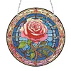 >SALE<Acrylic Suncatcher 2D Flat DIY Rose Diamond Single-Sided Art Pendant Decor