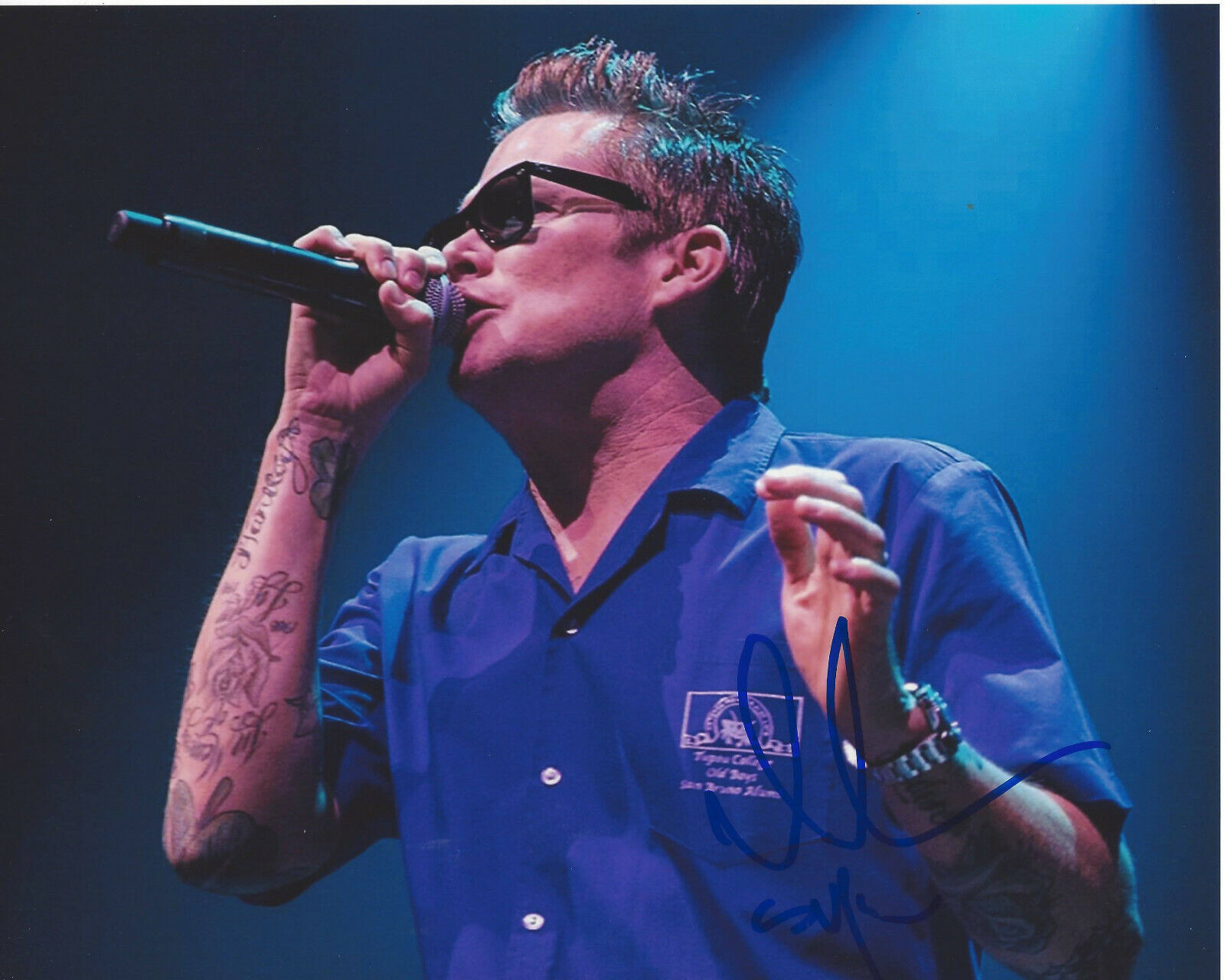 MARK MCGRATH SUGAR RAY LEAD SINGER HAND SIGNED AUTHENTIC 8X10 Photo Poster painting 4 COA PROOF