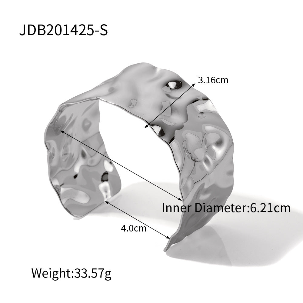 Women IG Style Geometric Stainless Steel 18K Gold Plated Bracelets