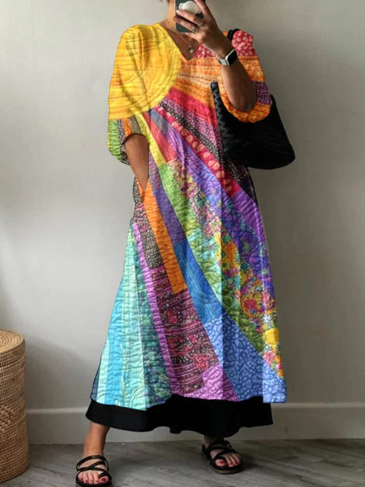 Women's Art Pattern Cotton Dress
