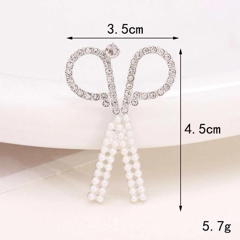 1 Piece 17 * 20mm 30*20mm 30*45mm Alloy Rhinestones Pearl Bag Flower Bow Knot Polished Pendant