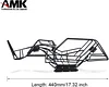 AMK Steel Tube Protective Frame with Metal Chassis Roll Cage Shockpoof 1/10 RC Crawler Body for Axial Wraith 90018 90020 90031 Upgrade Parts