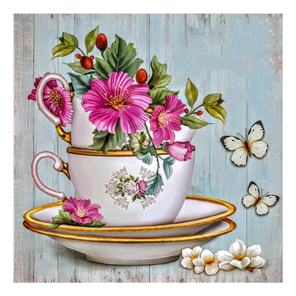 Flowers - Full Round - Diamond Painting