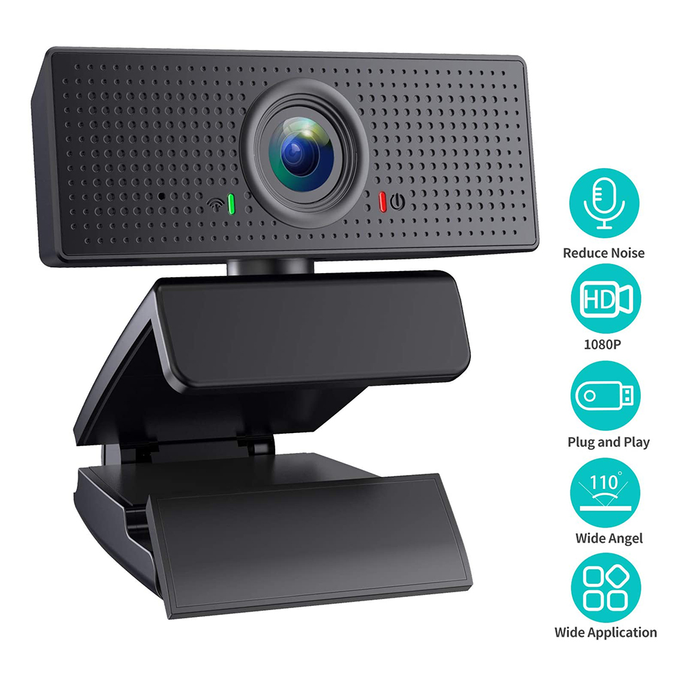 1080P Full HD USB Webcam Video Recording Live Streaming Web Camera with Mic от Cesdeals WW
