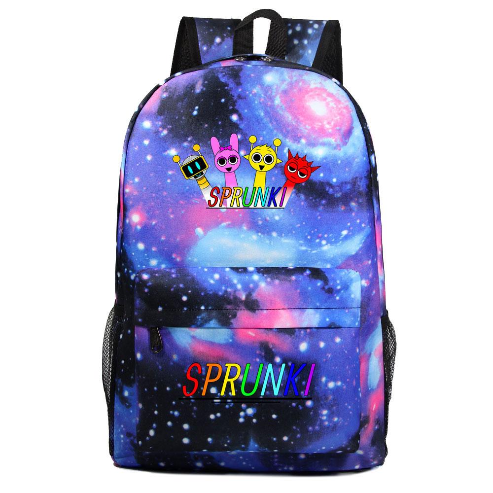 Mayoulove Sprunki Backpack Lightweight Design with Multiple Pockets for School and Outdoor Activities-Mayoulove