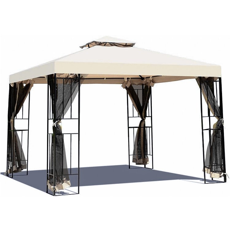 Patio gazebo with Mosquito Mesh Netting for Outdoor (10x10 Ft )