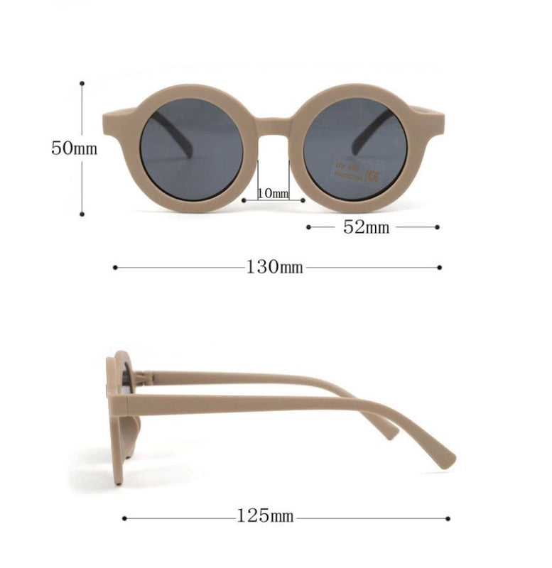 Elegant Lady Minimalist Solid Color Pc Round Frame Full Frame Glasses