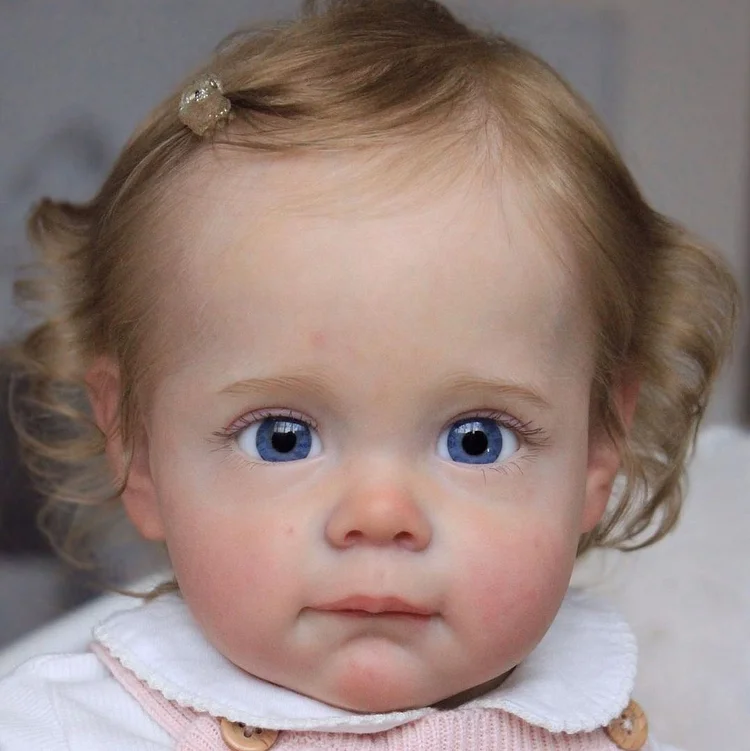 17" or 22" Best Reborn Silicone Baby Doll Fanny,Fantasy Reborn Dolls with Brown Hair Rebornartdoll® RSAW-Rebornartdoll®