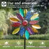 Colorful Dahlia Wind Spinner