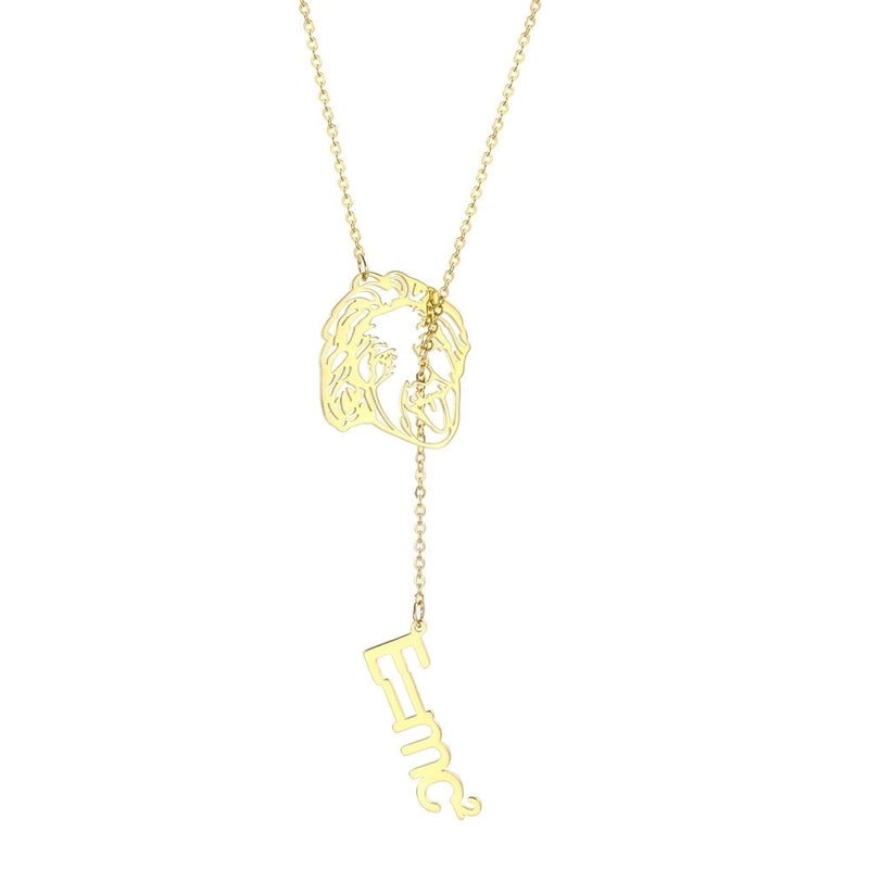 304 Stainless Steel 18K Gold Plated IG Style Classic Style Commute Plating Animal Heart Shape Feather Pendant Necklace