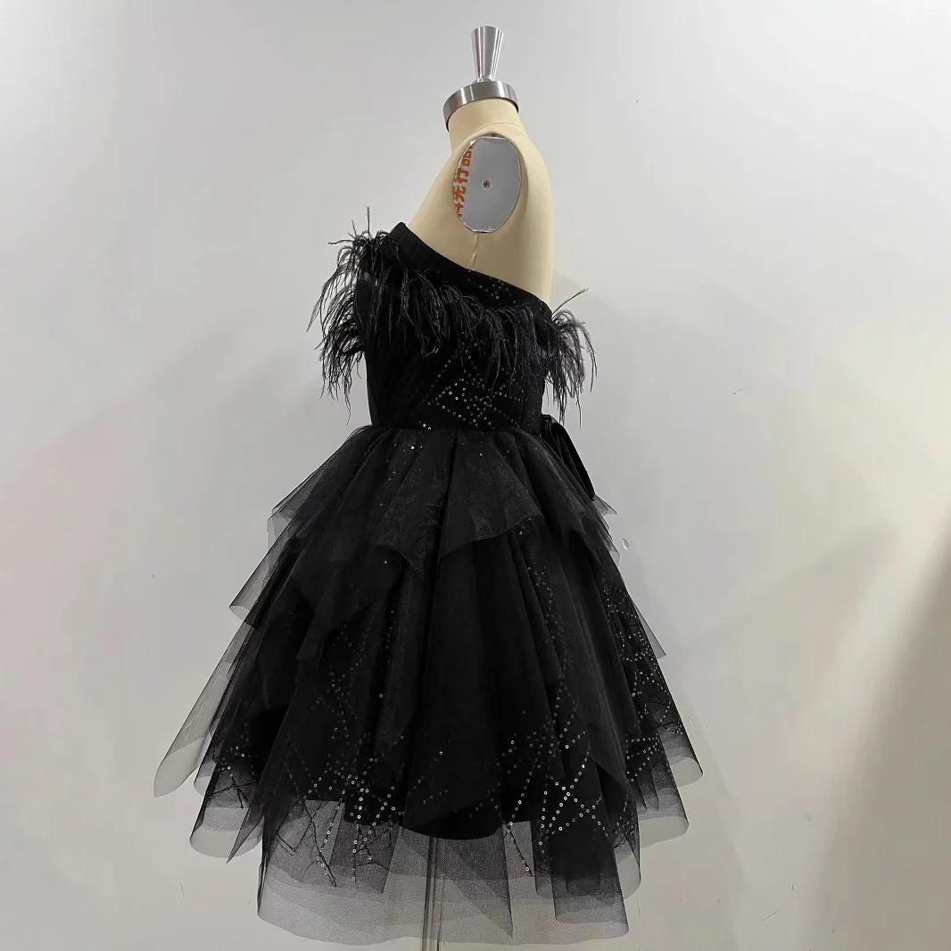 Uveng Uveng Small Dress Sexy Black Waist Thin Ballet Princess Halloween Ponbo Skirt Short Skirt Short Dress