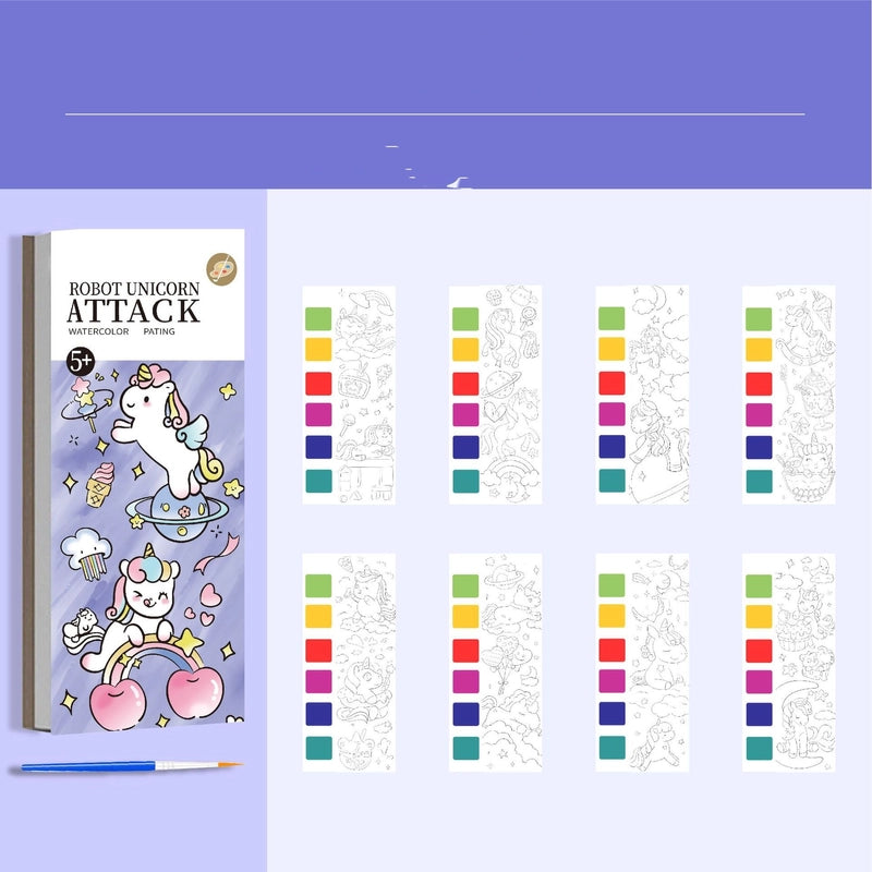 Children’s Gouache Note Picture Book With Paint And Brush Watercolor Coloring Graffiti Kindergarten Student Boys And Girls