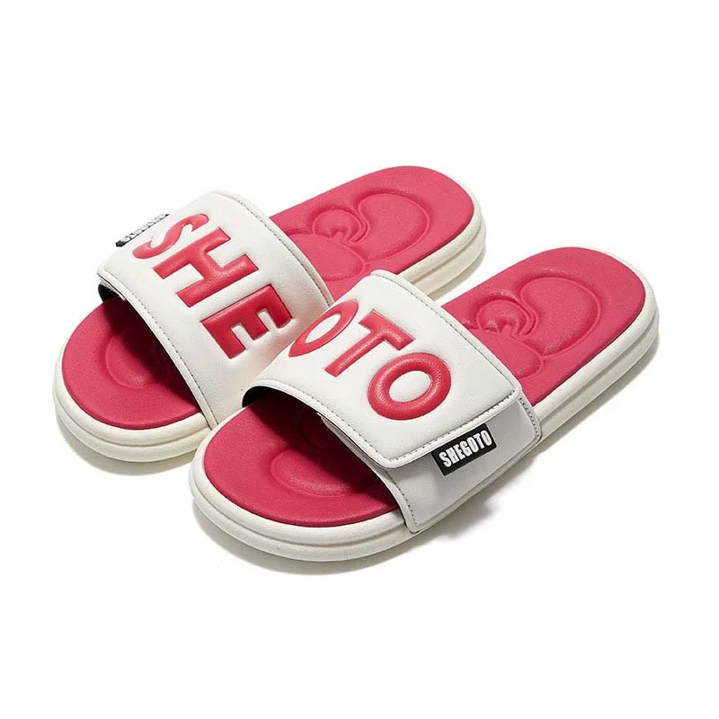 Letclo™ Summer Velcro Upper Letter EVA Slippers letclo Letclo
