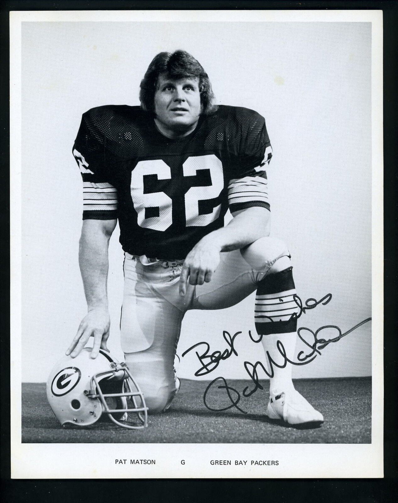 Pat Matson Green Bay Packers circa 1975 Team Issued Premium Press Photo Poster painting