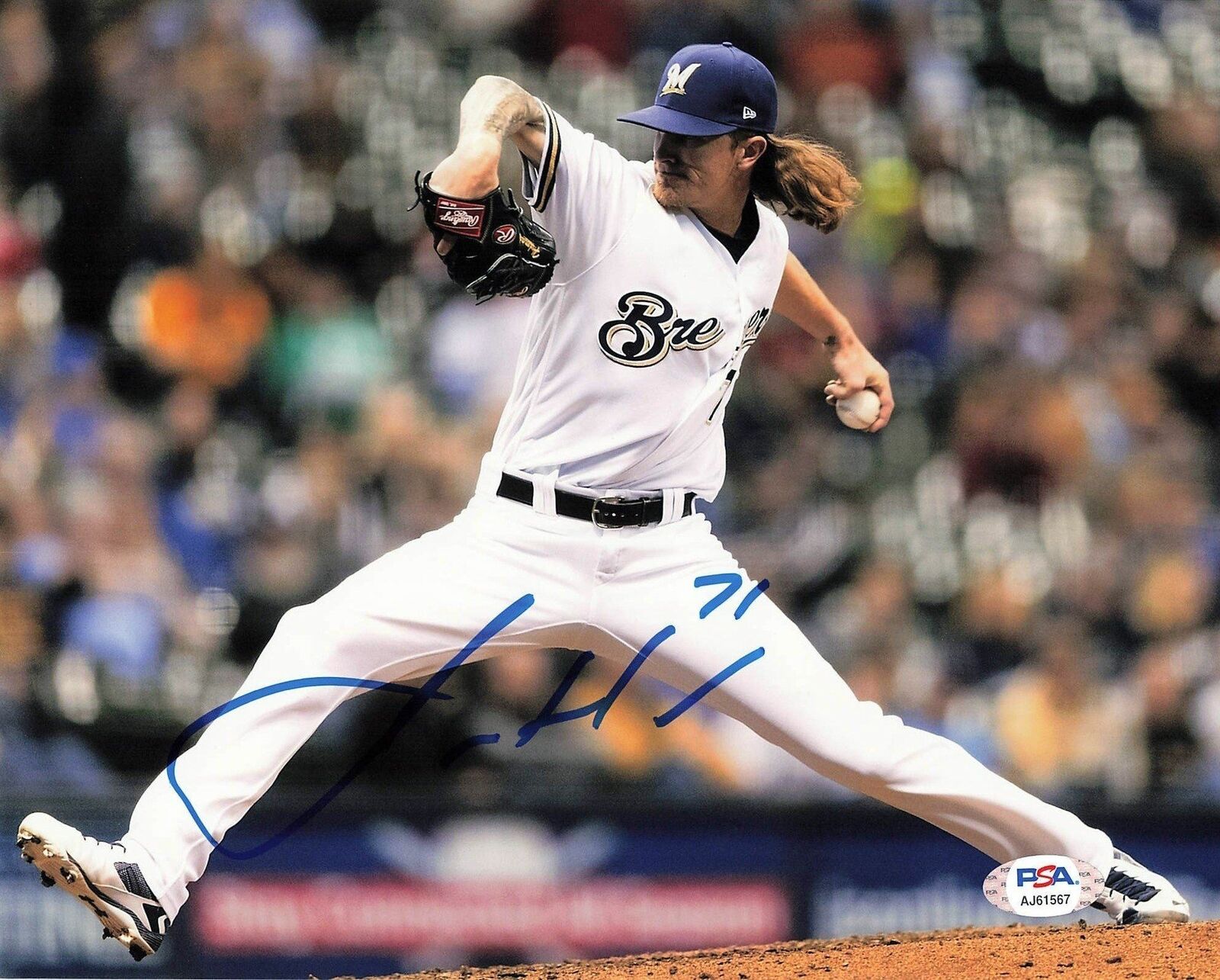 Josh Hader signed 8x10 Photo Poster painting PSA/DNA Milwaukee Brewers Autographed