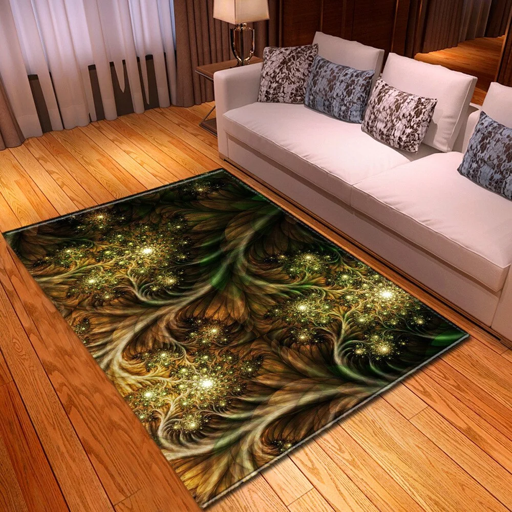 Living Room Carpet Home Bedroom Bedside Decoration Large Rug Nordic 3D Printed Pattern Hallway Children Balcony Kids Floor Mat