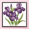 Flower Of Happiness - 14CT Stamped Cross Stitch 17*17cm/6.69*6.69in(Brand)