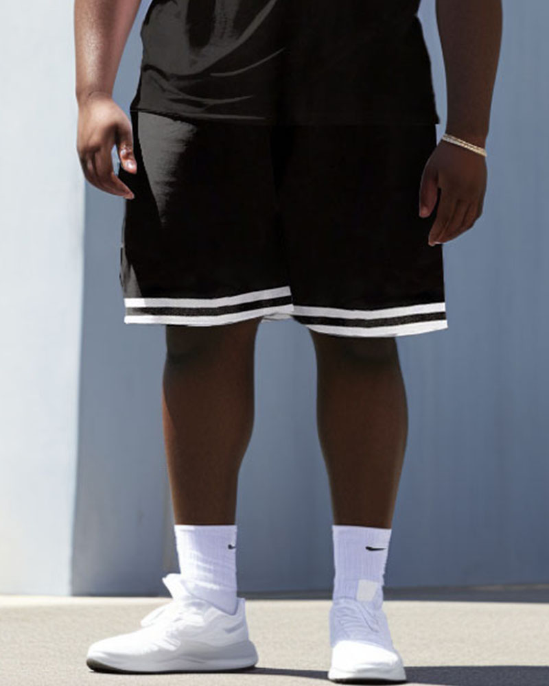 Men's Plus Size Chicago Basketball No.23 Vest Sport Two-piece Set