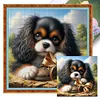 King Charles Cavaliers Dog-14CT Counted Cross Stitch 40*40cm tapestrymarket