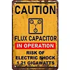 Caution Electric shock warning - Metal Tin Signs(8*12Inch/12*16Inch)