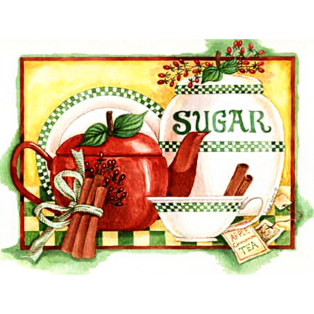 

Teapot - Round Drill Diamond Painting - 40*30CM, 501 Original