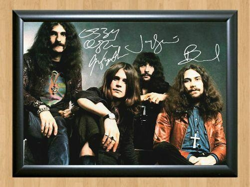 Black Sabbath Ozzy Osbourne Rock Band Signed Autographed Photo Poster painting Poster Print Memorabilia A4 Size