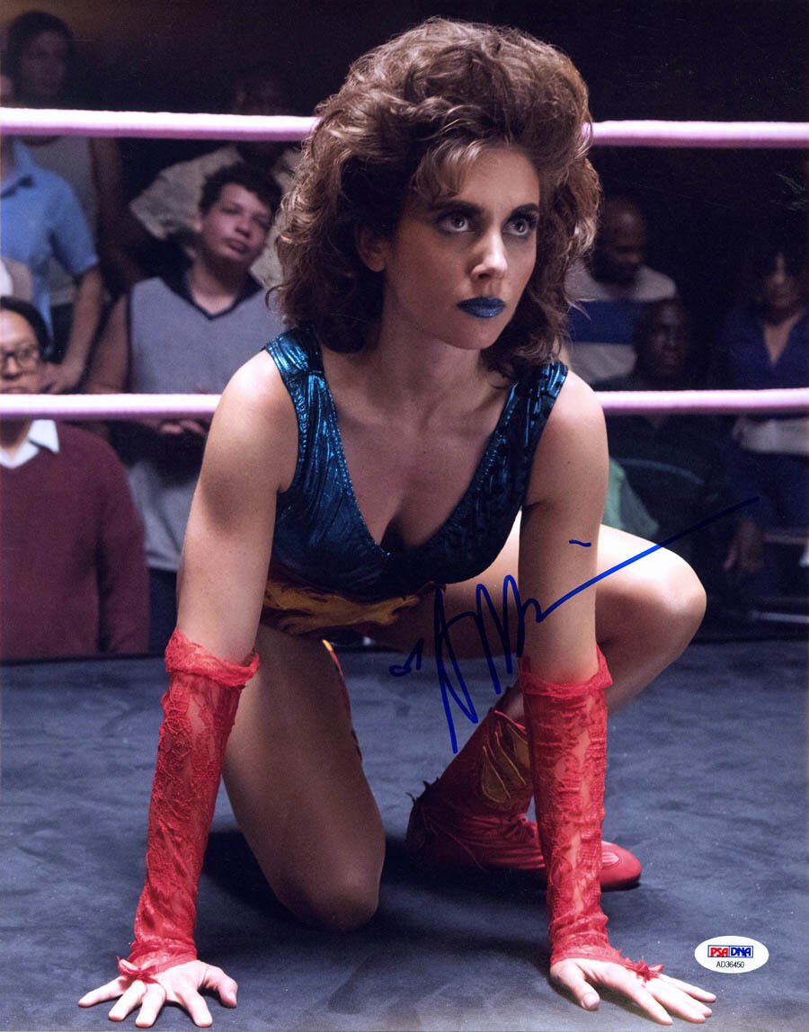 Alison Brie SIGNED 11x14 Photo Poster painting Ruth Wilder GLOW Netflix HOT PSA/DNA AUTOGRAPHED