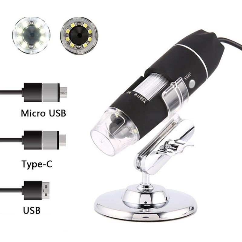 3 in 1 USB Digital Microscope Adjustable Type-C Camera