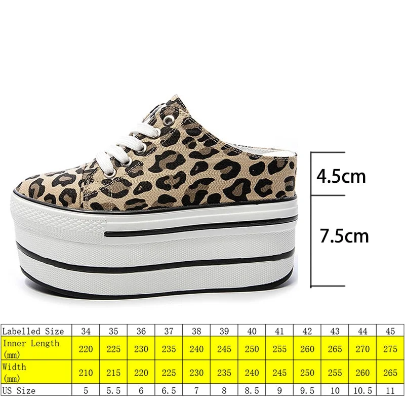 Fujin Casual Shoes Slippers Women Canvas Shoes Fashion Breathable Platform Wedge Heel Women Slipper Sneakers Mules Sandals Slide