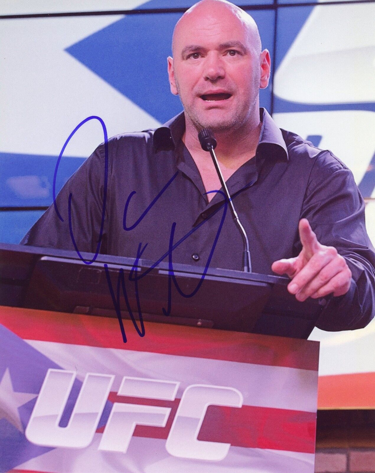 DANA WHITE Authentic Hand-Signed UFC President