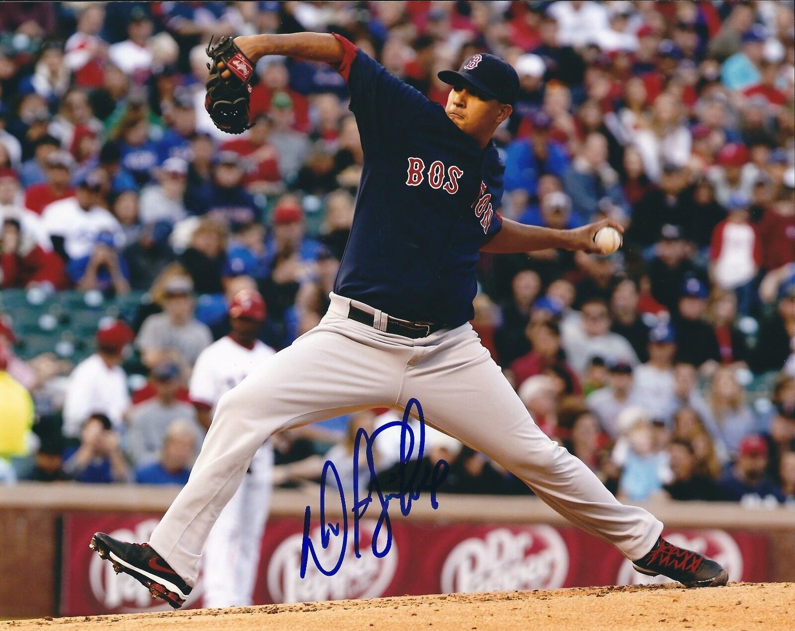 Signed 8x10 FELIX DOUBRONT Boston Red Sox Autographed Photo Poster painting - COA