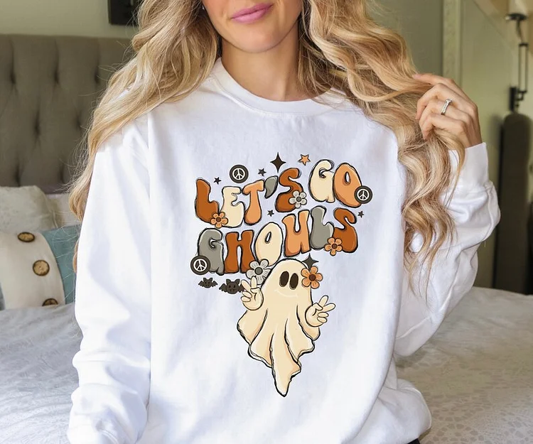 Halloween Scary Hoodie👻Crewneck-Let‘s Go Ghouls