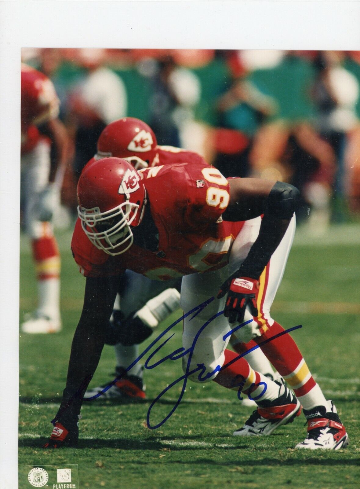 Neil Smith Kansas City Chiefs Signed Autographed 8x10 Glossy Photo Poster painting COA