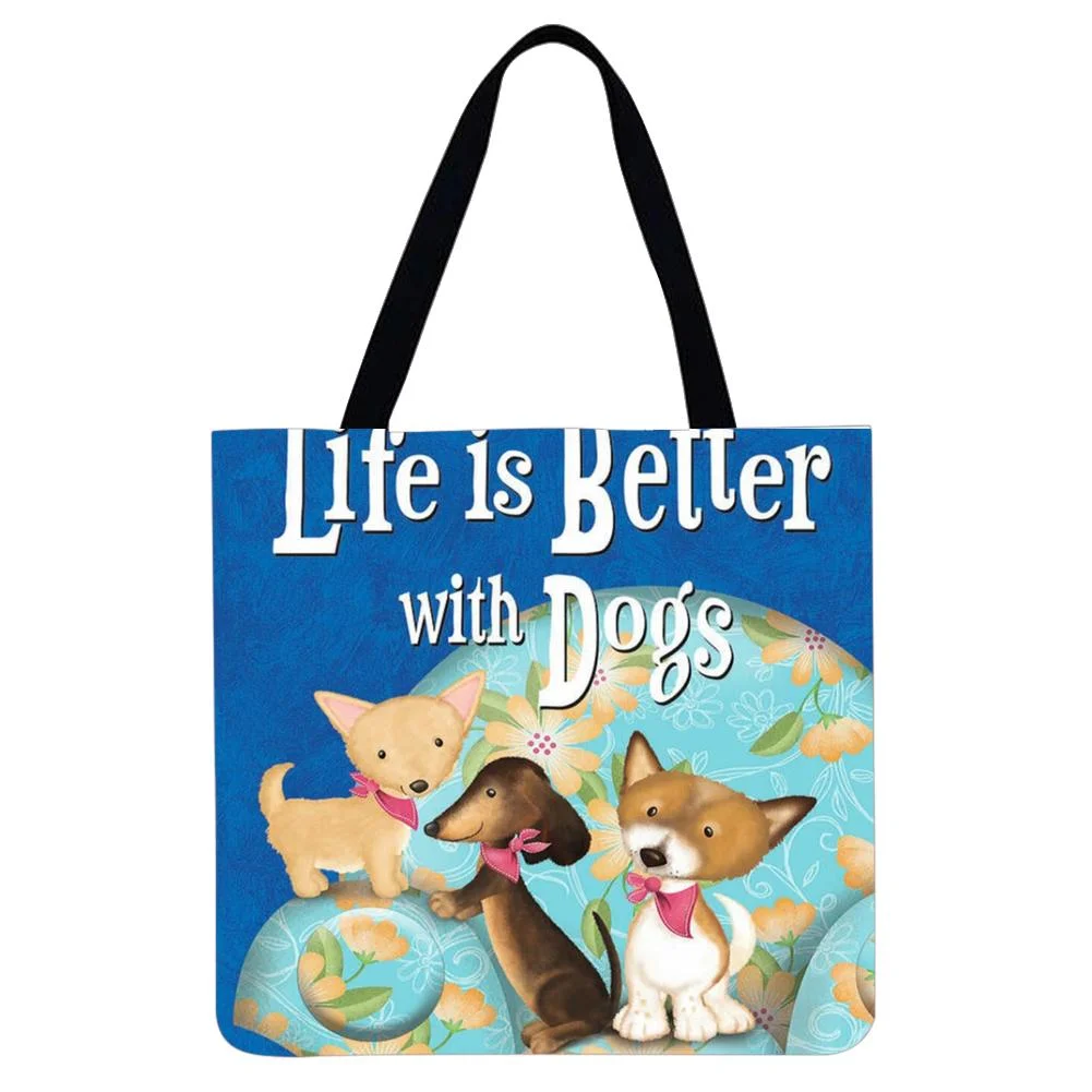 Linen Tote Bag - Life