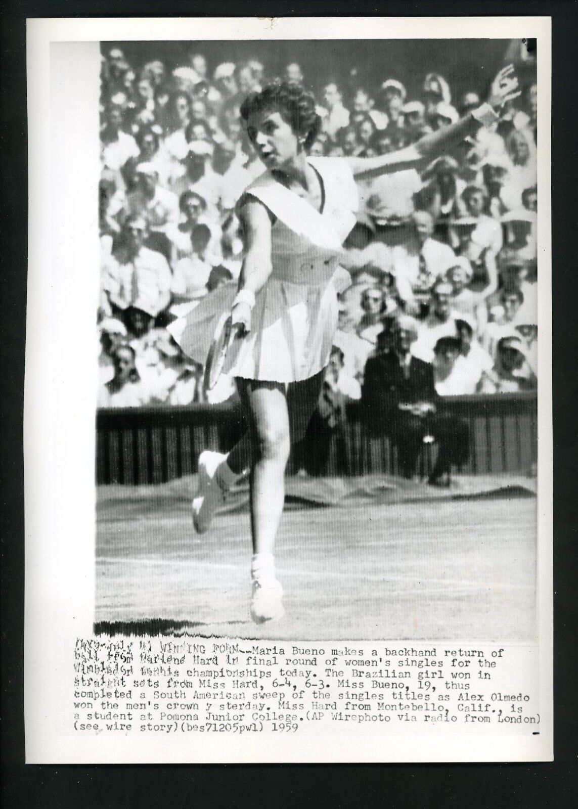 Maria Bueno Brazilian Tennis Player Lot of 32 Press Photo Poster paintings circa 1958 Brasil