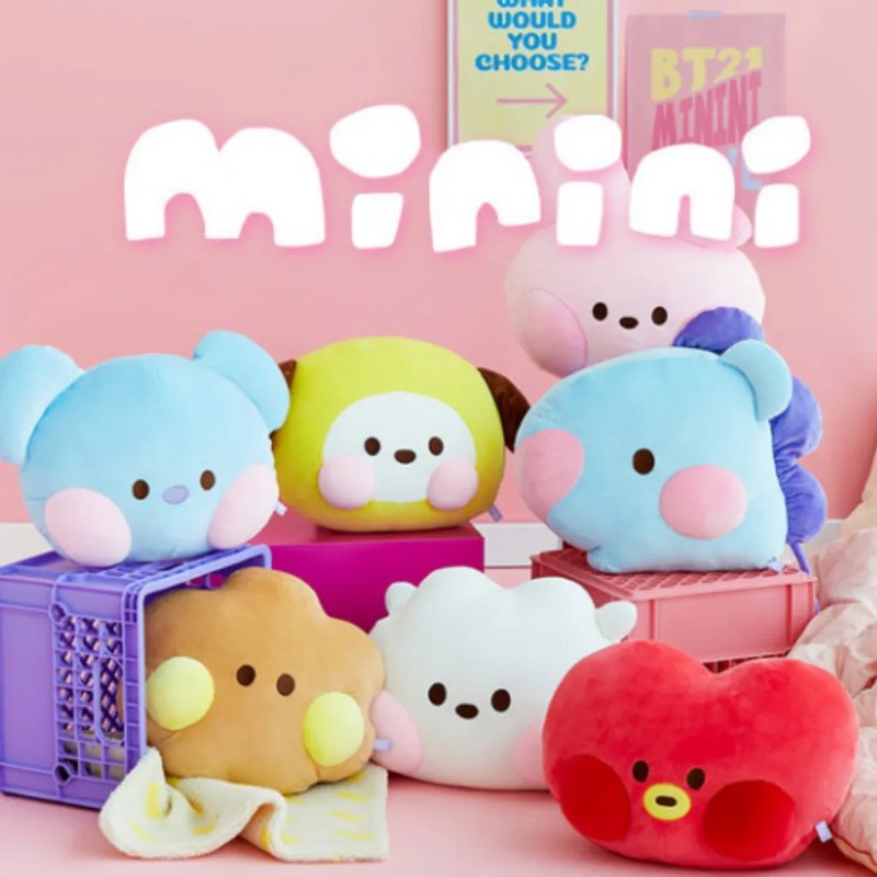 BT21 Minini Baby Face Doll Cushion