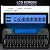 12-slot LCD Smart Battery Charger, Universal For No. 5 And No. 7, Self-Stop Power Display When Full, KTV Microphone