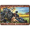 (Multi Style)Moto Vintage - Panneaux en &eacute;tain m&eacute;tallique(20*30cm/30*40cm)