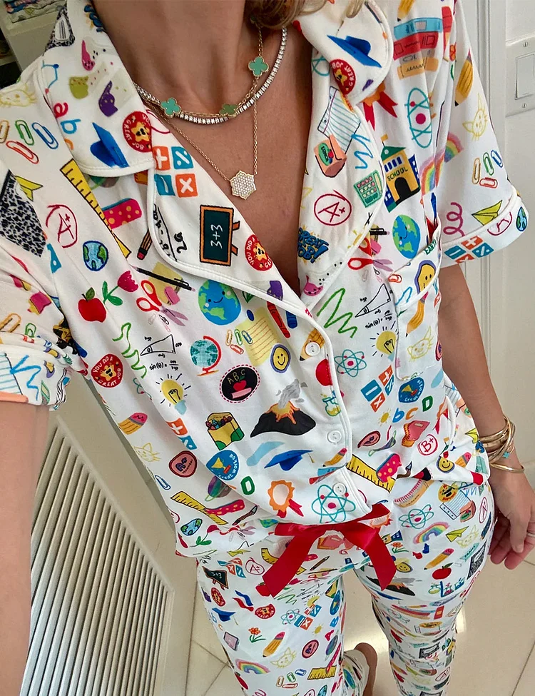 Women's Teacher Life All Year Pajama Set