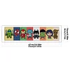 Super Hero- 14CT Stamped Cross Stitch 55*16cm/21.65*6.3in