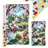 (45*75cm)Garden House - Full Square Drill Diamond Painting