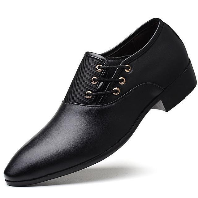 Men's Formal Shoes Spring Daily Office & Career Oxfords PU Black / Yellow / Brown / EU42