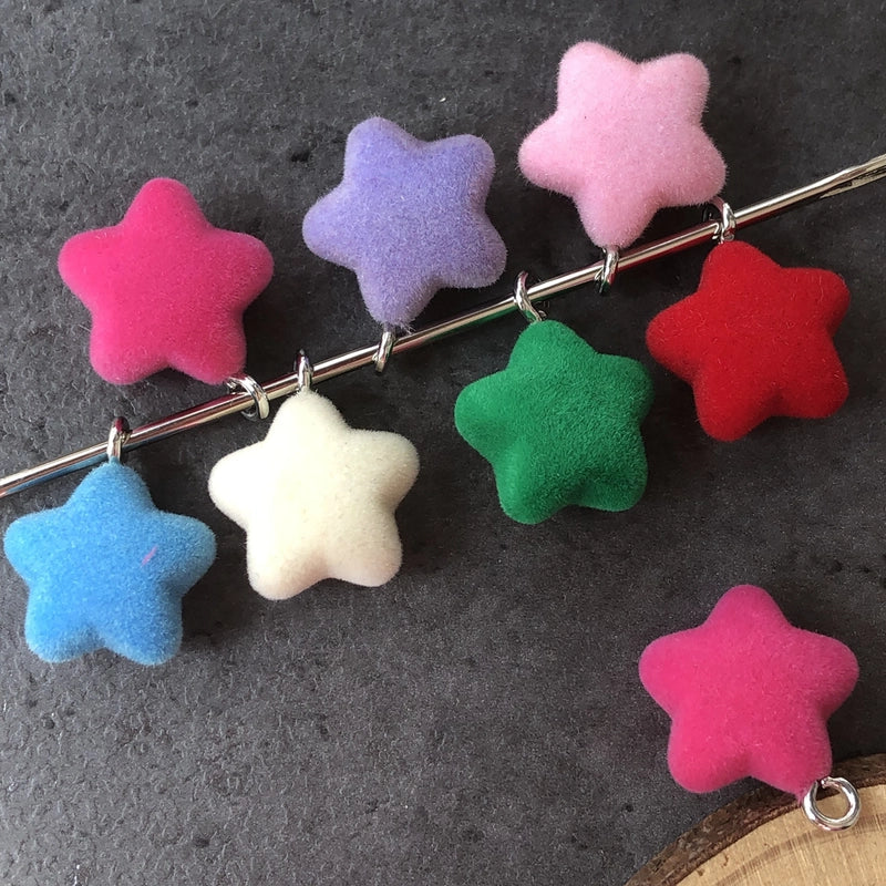 10 PCS/Package 15mm Plastic Resin Pentagram Jewelry Accessories Pendant