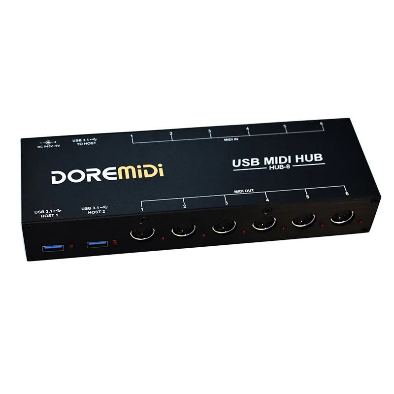 DOREMiDi USB MIDI Host Box MIDI Host USB to MIDI Converter